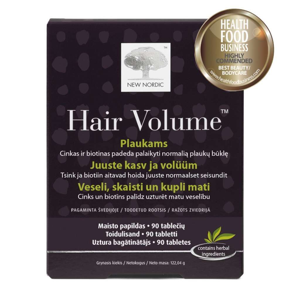 

Комплекс для роста и объема волос New Nordic Hair Volume 90 таблеток (NN-90)