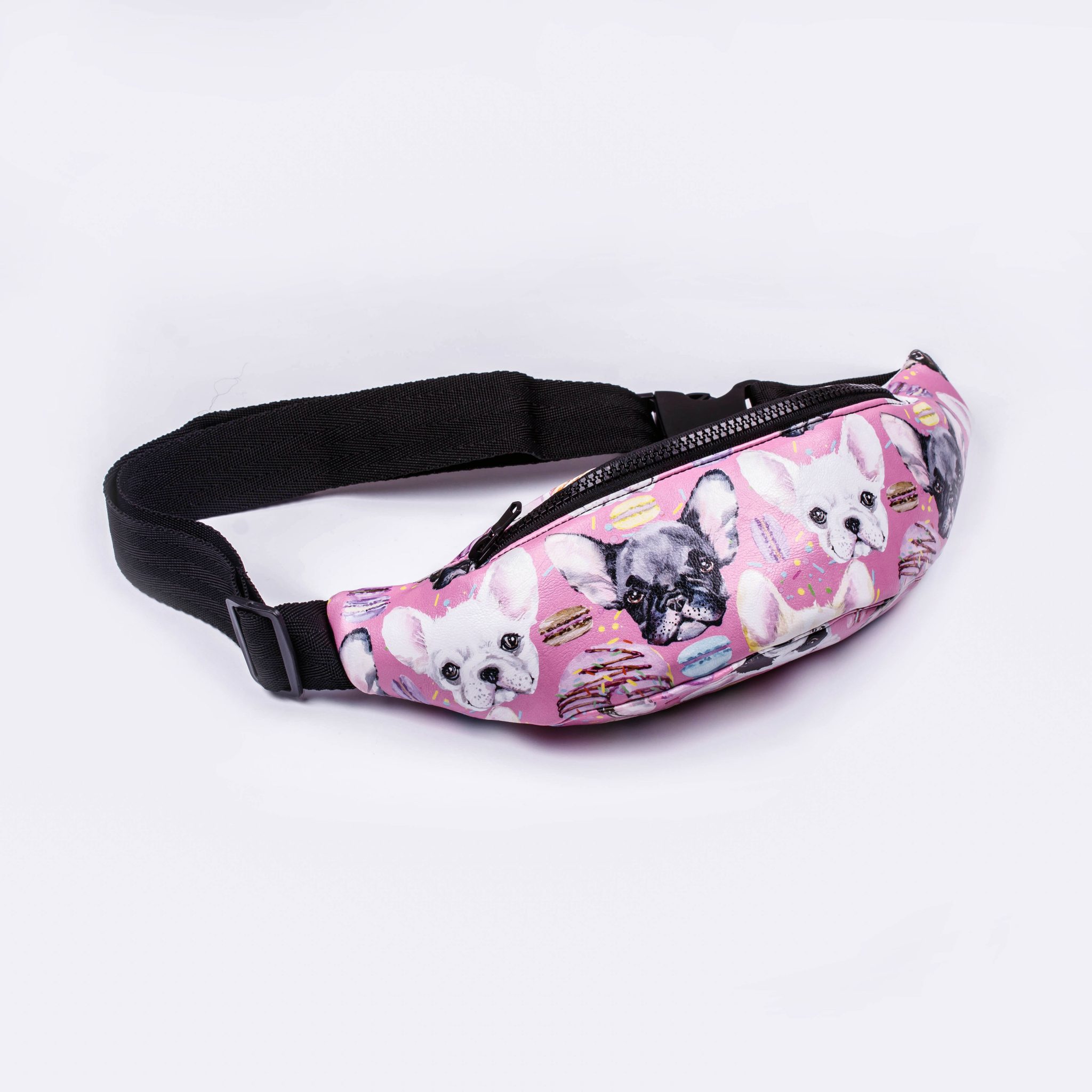 

Сумка на пояс Фабрика подарков Женская поясная сумка (бананка) - FRENCH BULLDOG PINK