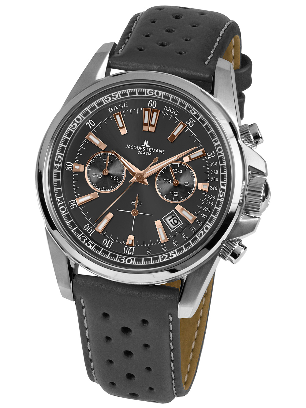 

Часы Jacques Lemans 1-1117.1WR Liverpool Chronograph 44mm 20ATM