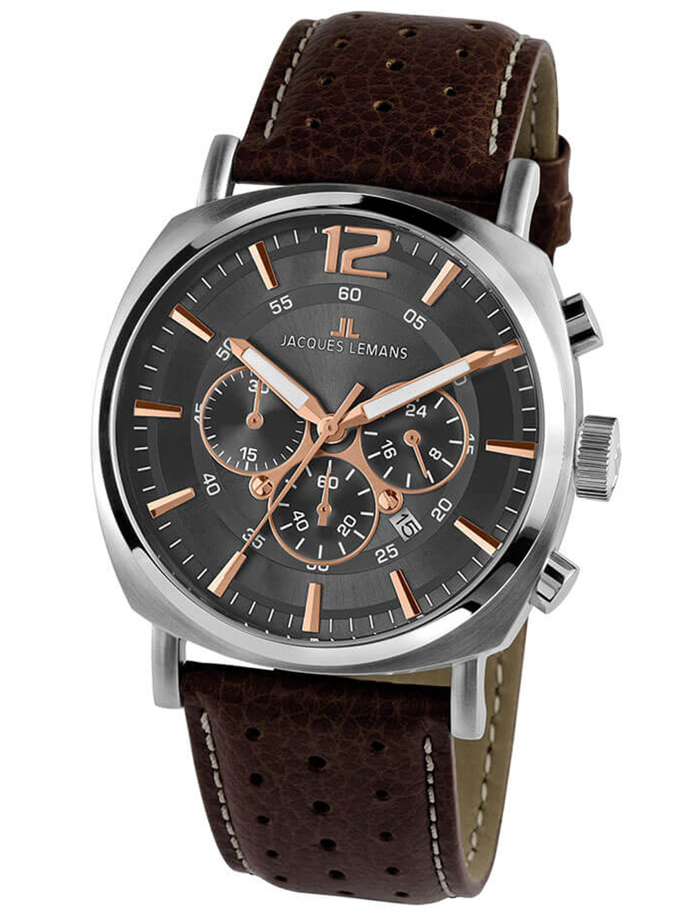 

Часы Jacques Lemans 1-1645.1H Lugano Chronograph 46mm 10ATM