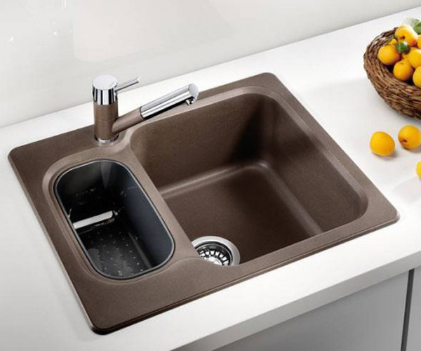 

Гранитная мойка Smart House Sarbona brown