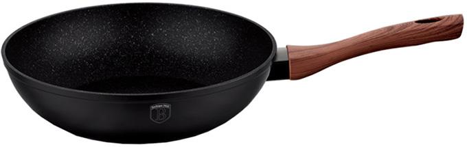 

Сковорода-вок (WOK) Berlinger Haus Ebony Rosewood Ø28 см (3.2 л) индукционная с мраморным антипригарным покрытием