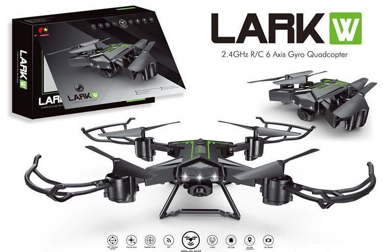 

Квадрокоптер с камерой LARKW CX-40W черный