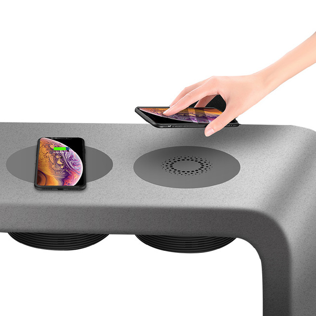 

Скрытая беспроводная зарядка для фиксации под столом iCharger QI Wireless. Черная поверхность