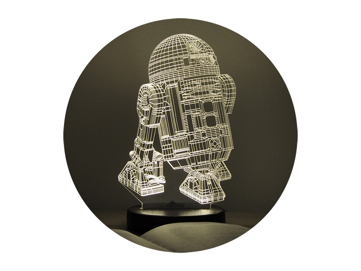 

Светильник "R2D2" WOODPRESENT light wood на батарейках