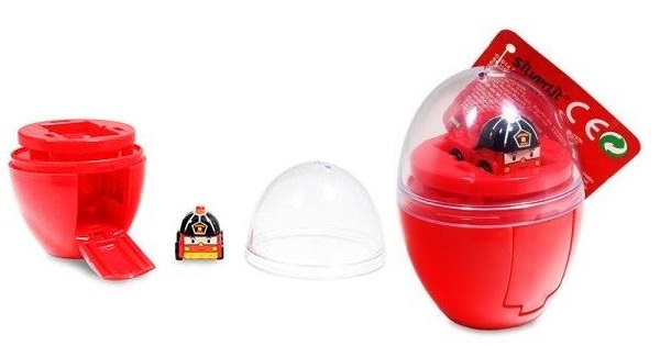 

Мини машинка Silverlit Robocar Poli в яйце Рой 3 см 83290
