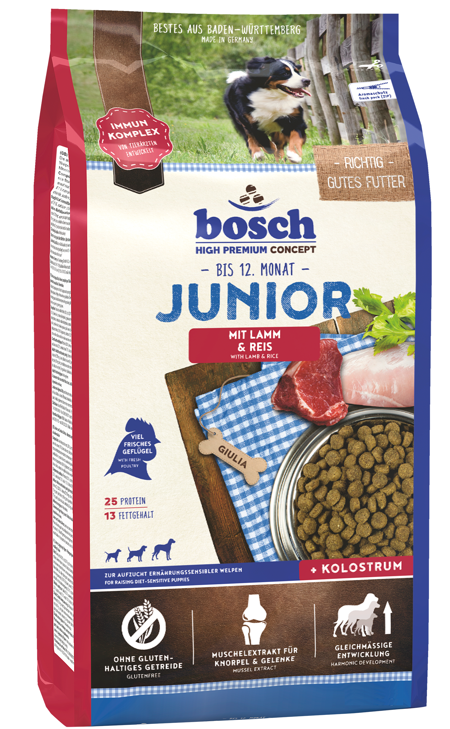 

Сухой корм для щенков Bosch HPC Junior Ягненок и рис 15 кг (52010015)