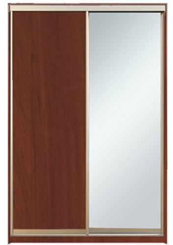 

Шкаф-купе Алекса-Д 220х60x120 Яблоня фасады ДСП+Зеркало профиль Серебро