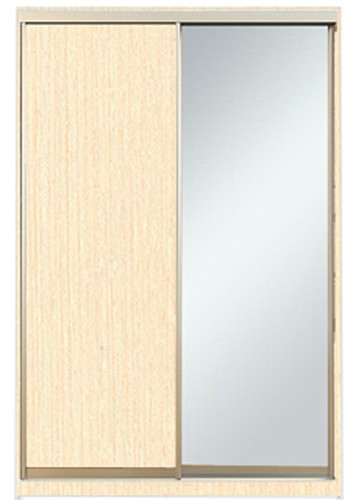 

Шкаф-купе Алекса-Д 220х60x120 Венге светлый фасады ДСП+Зеркало профиль Серебро
