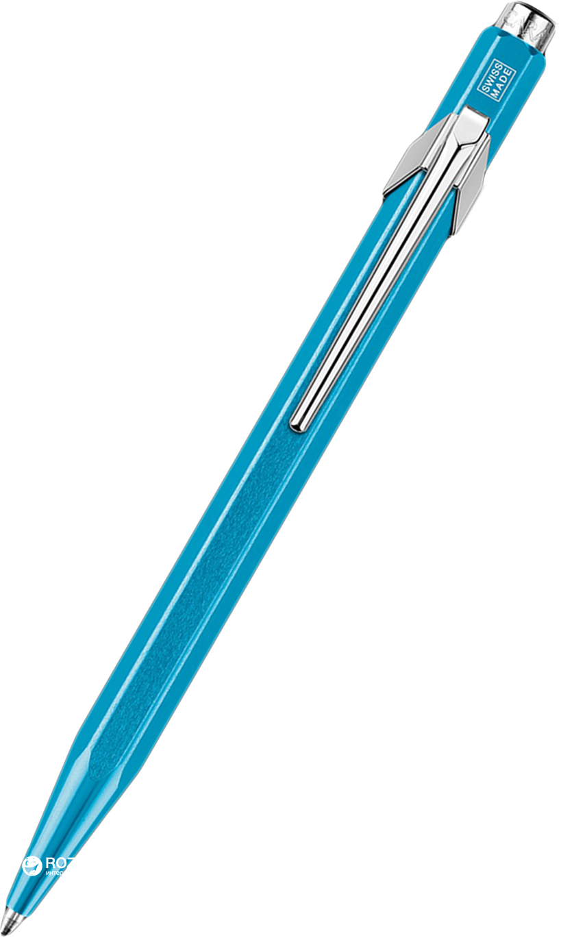 

Ручка шариковая Caran d'Ache 849 Metal-X Синяя 0.7 мм голубой корпус (7630002328593)