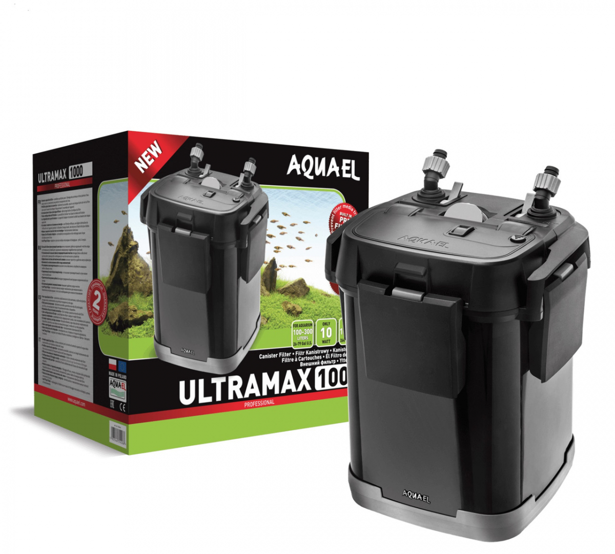 

Внешний фильтр с префильтром AquaEl ULTRAMAX 1000, для аквариумов 100-300 л.