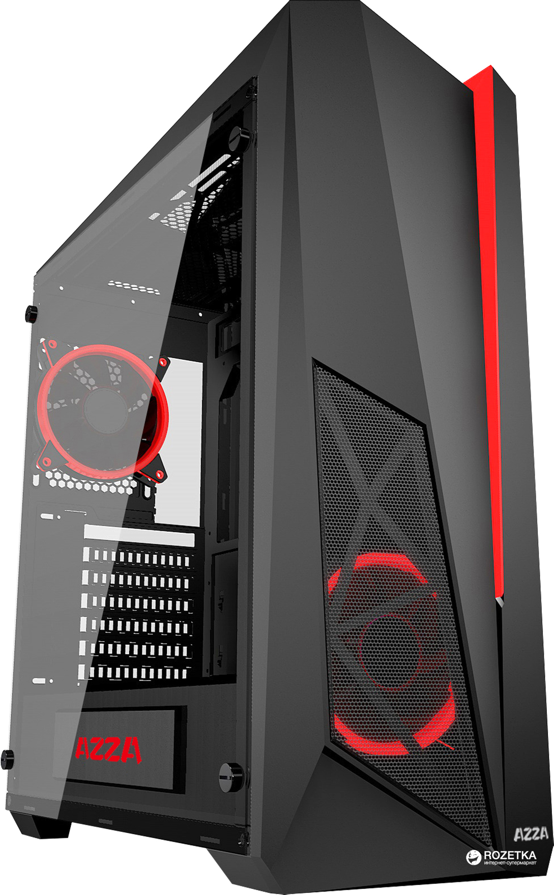 

Корпус AZZA Thor 320 Black-Red (CSAZ-320)