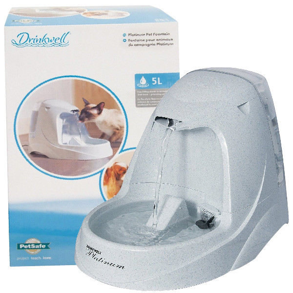 

Поилка-фонтан PetSafe Drinkwell Platinum Pet Fountain автоматическая для собак, 5 л