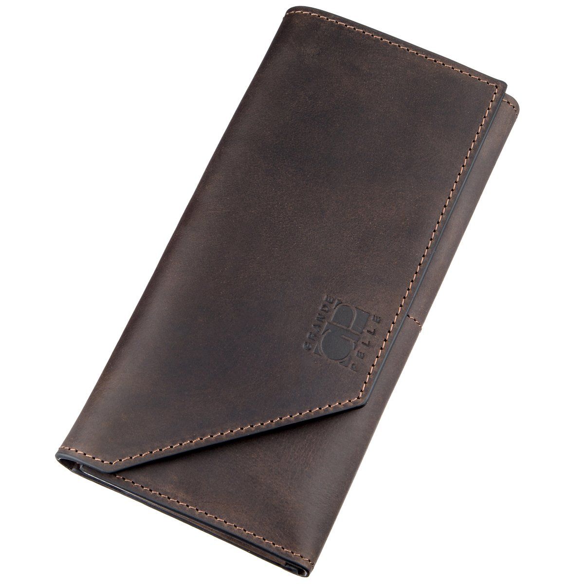 

Кожаный женский кошелек Grande Pelle leather-11215 Коричневый