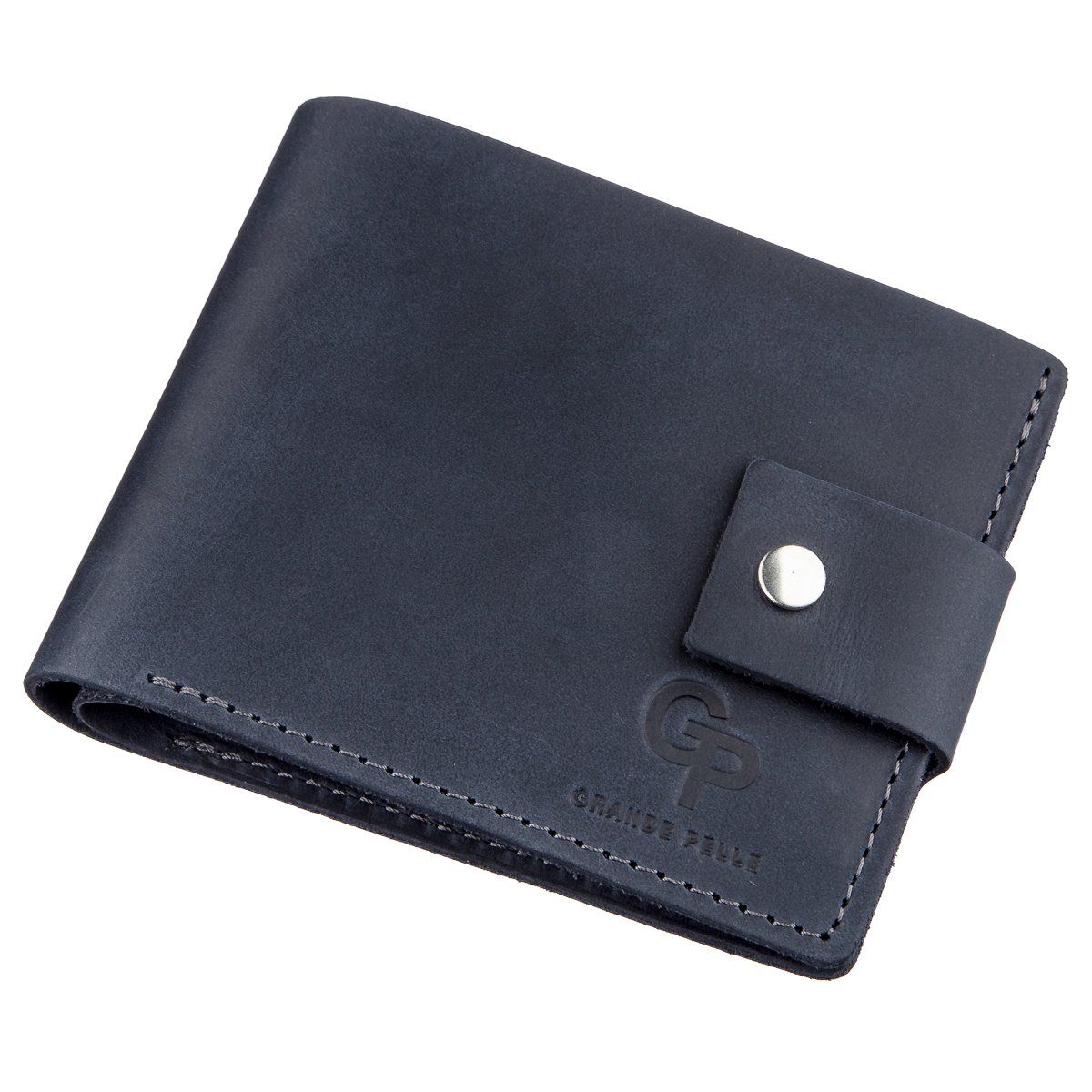 

Кожаный мужской кошелек Grande Pelle leather-11231 Синий