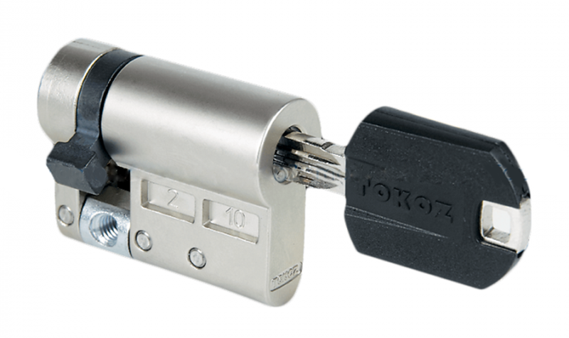 

Цилиндр Tokoz Pro 400 78 мм 10х68 половинка/ключ никель матовый