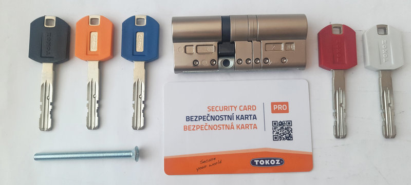 

Цилиндр Tokoz Pro 300 115 мм 45х70 ключ/ключ никель матовый