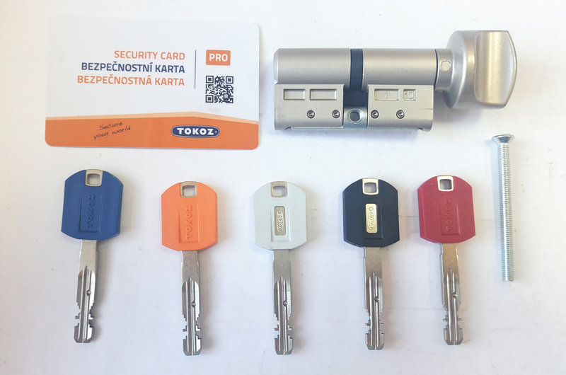

Цилиндр Tokoz Pro 400 143 мм 73х70Т ключ/тумблер никель матовый
