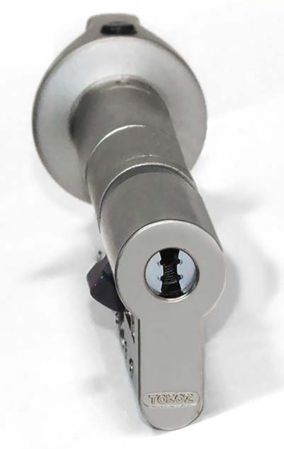 

Цилиндр Tokoz Pro 300 75 мм 40х35Т ключ/тумблер никель матовый