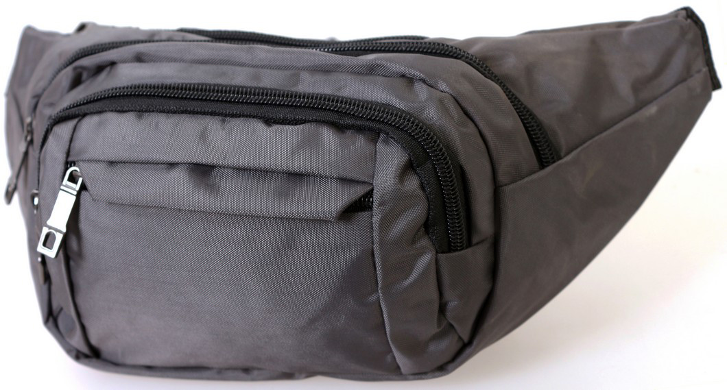 

Сумка текстильная поясная Dovhani Q003-8DarkGrey Серая