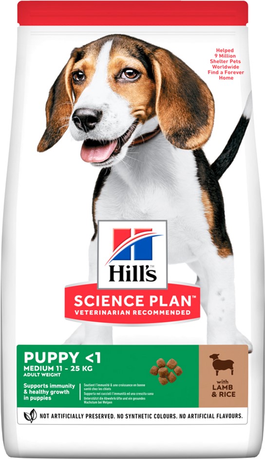 Акція на Сухой корм для щенков средних пород Hill's Science Plan Puppy Medium с ягненком - 2.5 кг (604270) (52742025018) від Rozetka UA