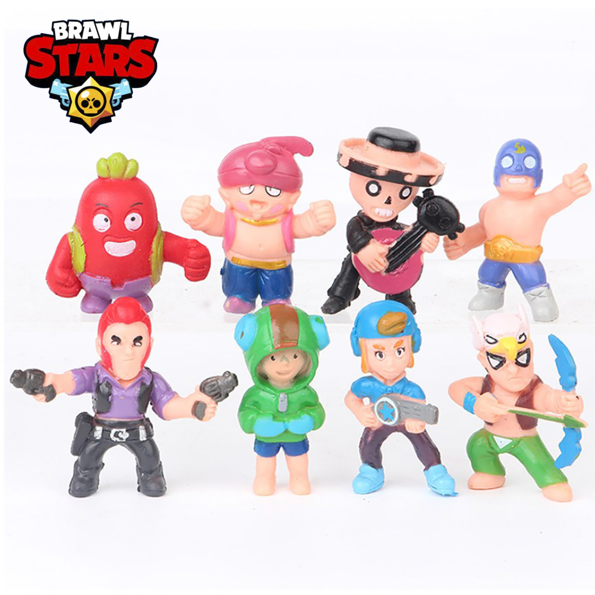 

Игровой набор Brawl stars Бравл Старс 8 фигурок 5 см N7 Игрушки популярной игры