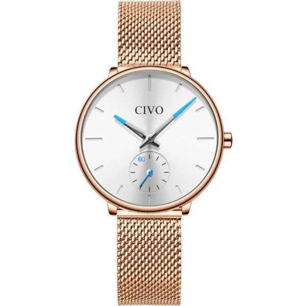 

Часы женские CIVO 0124C | Mesh Band White