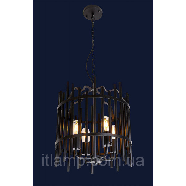 

Люстра подвесная лофт Levistella 761SG01-4 BK