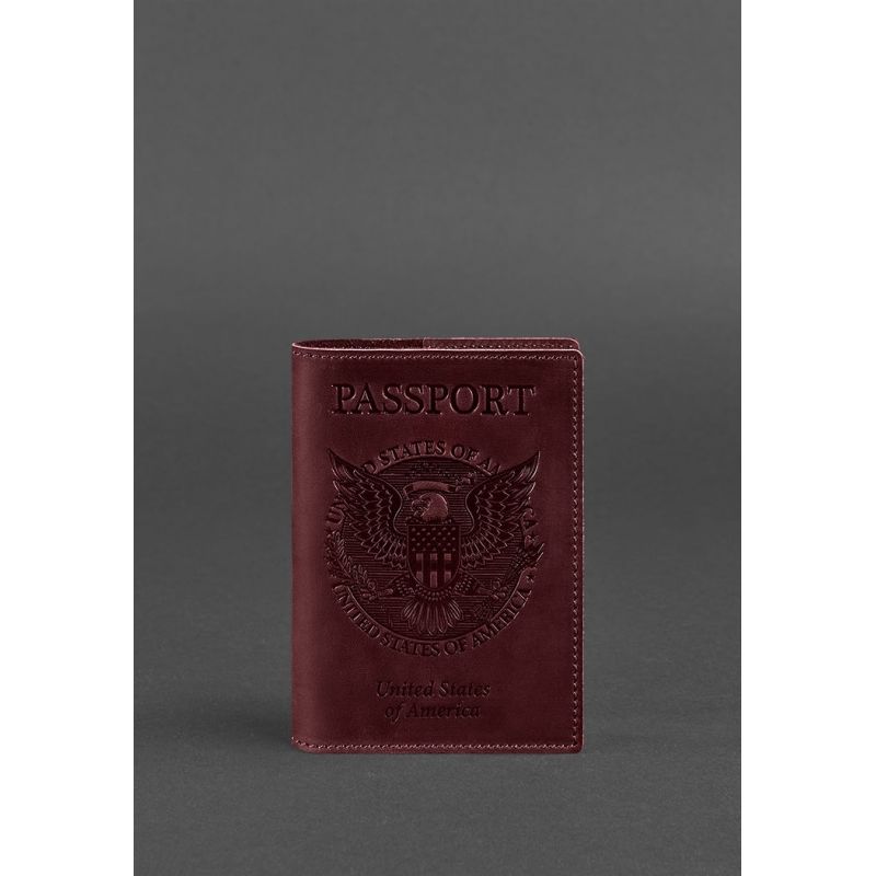

Обложка для паспорта BlankNote 13,5х10 см Бордовый 000056942