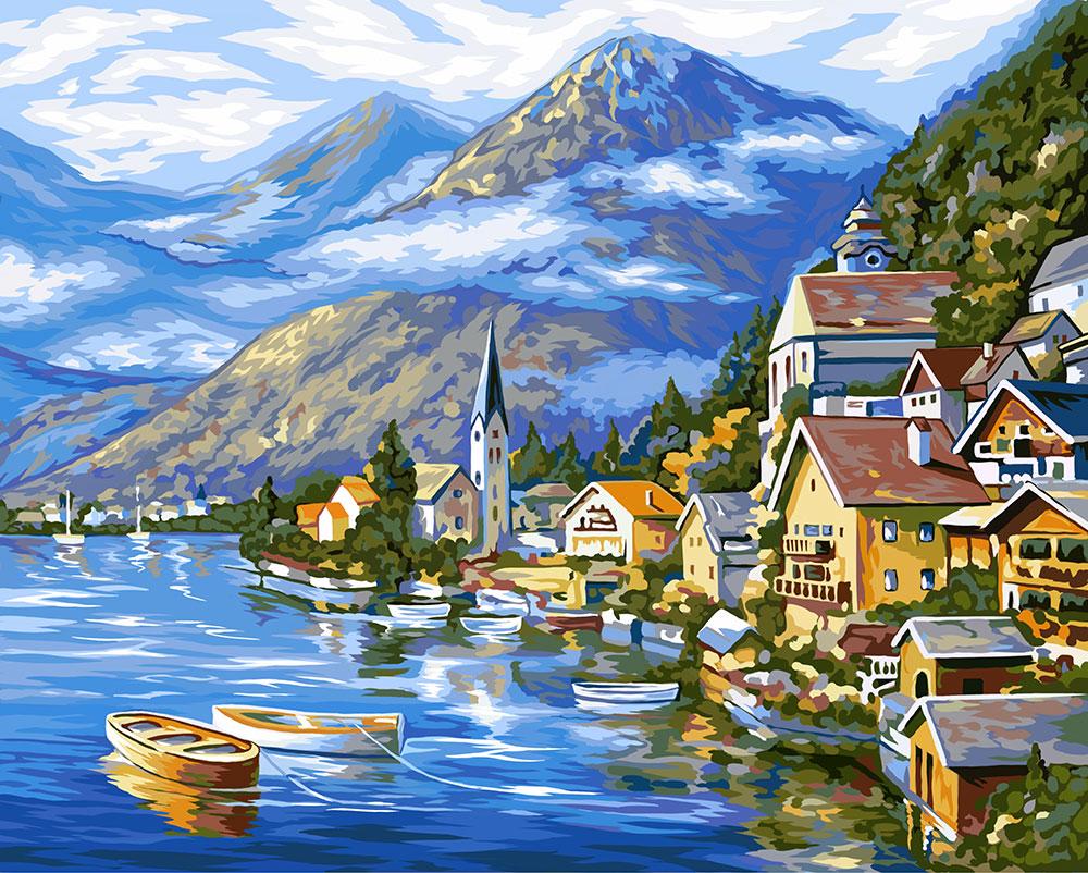 

Картина по номерам "Гальштат" в кор. PAINTING BY NUMBERS 40см*50см /10/ (KpN-01-01)