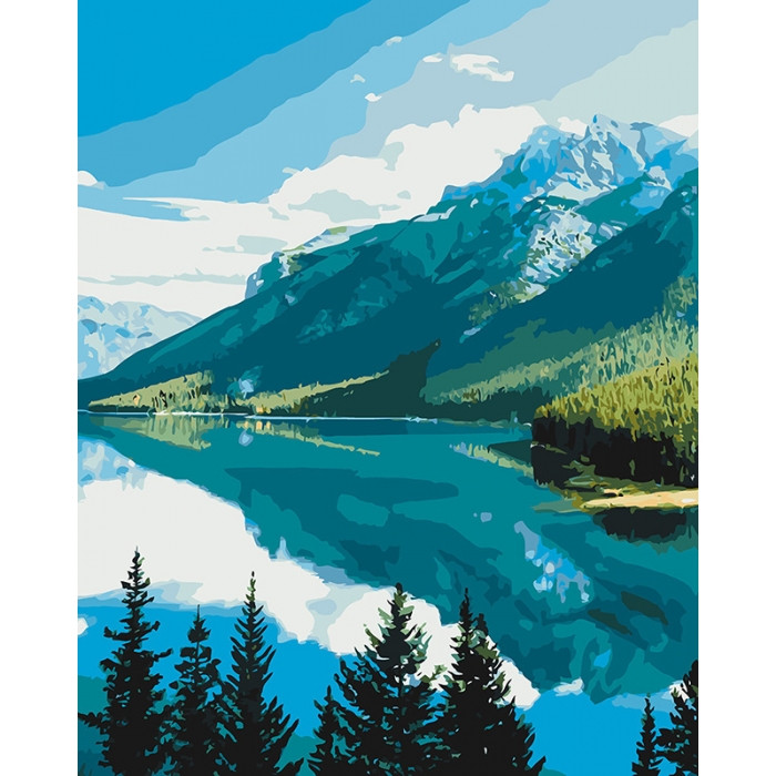 

Картина по номерам. "Гірська краса" 40*50см (КНО2266)