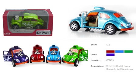 

Модель легковая KT5405W 5" Volkswagen Beetle Custom-Dragracer метал.инерц.откр.дв.4цв.кор./96/(KT5405W)