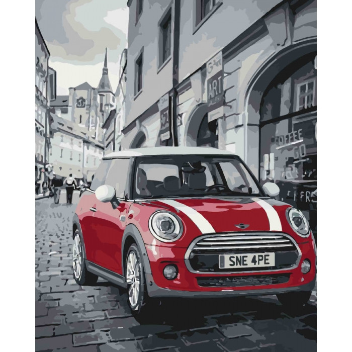 

Набір для розпису по номерах. Міський пейзаж. "Mini Cooper" 40*50см. (КНО3504)
