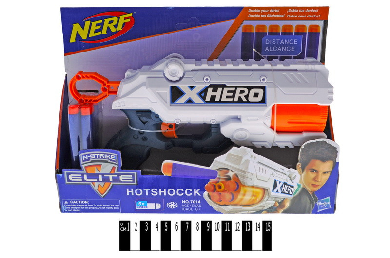 

Пістолет "NERF" на поролонових кулях в коробке 30*6*22см /42/ (7014)