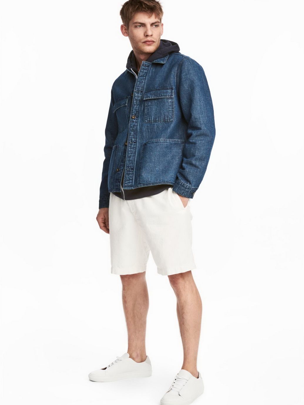 

Шорты H&M 0463648-5 M Белые