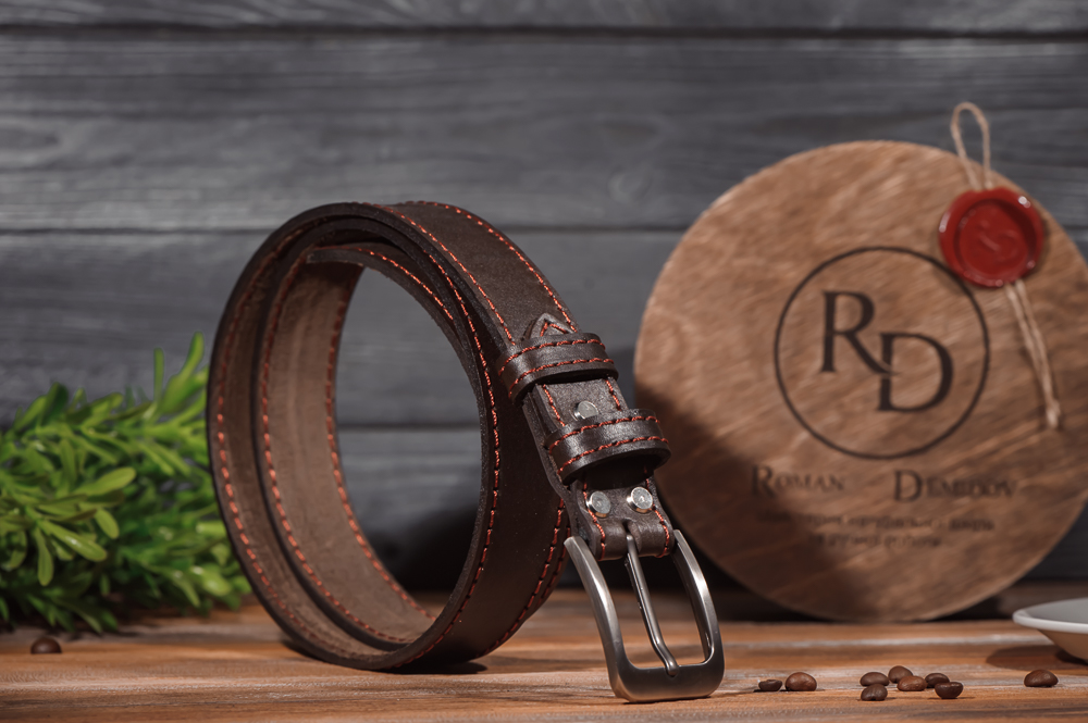 

Ремeнь кожаный Rd Mod22kn4 Коричневый 160 см + аппретура