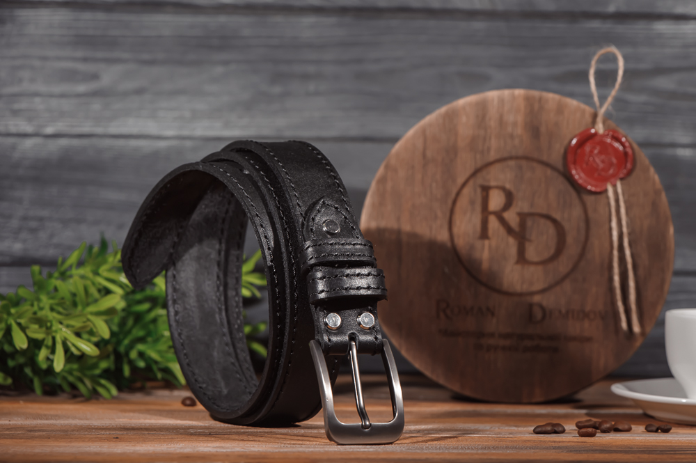 

Ремeнь кожаный Rd Mod22bn1 Черный 130 см + аппретура