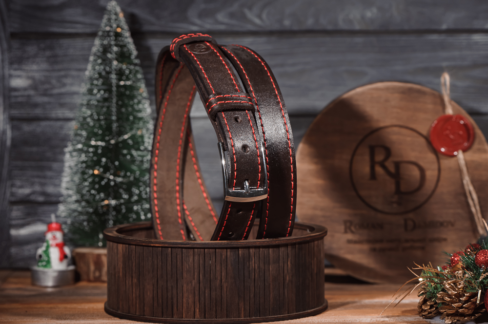 

Ремeнь кожаный Rd Mod15kn3 Коричневый 150 см + аппретура
