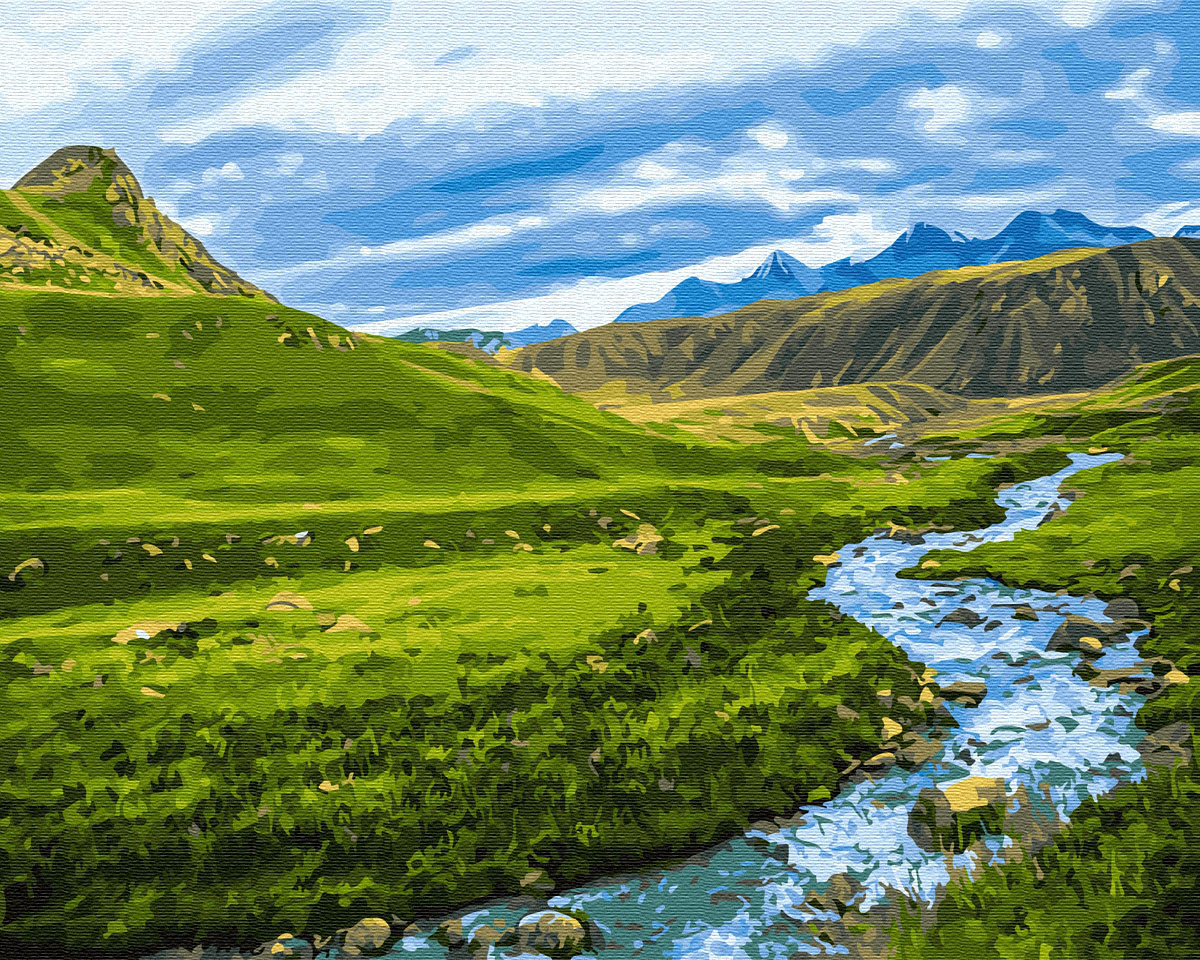 

Картина по номерам - Альпийский луг Brushme 40*50 см. (GX30094)
