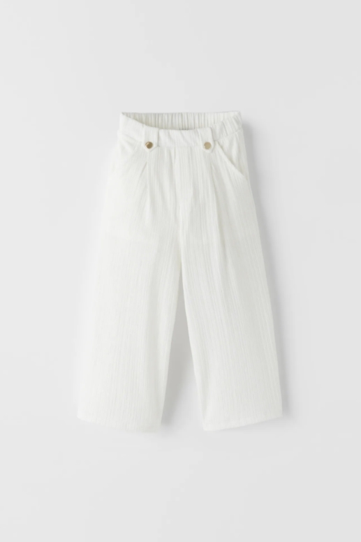 

Брюки кюлоты для девочки 5965 ZARA 164 Белый 43926