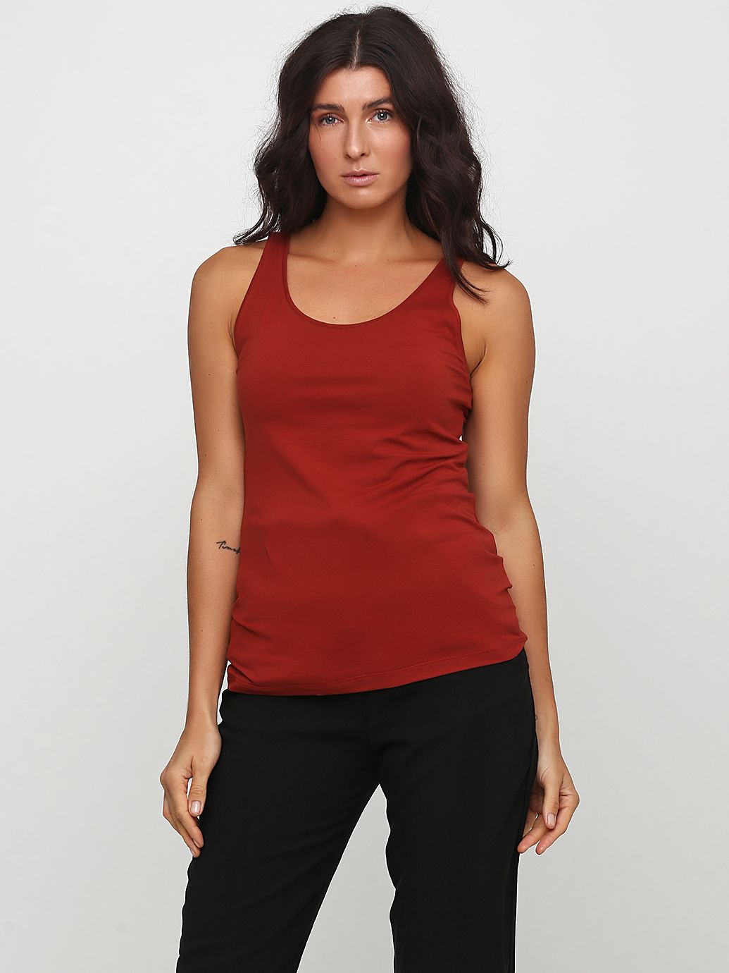 

Майка H&M 0355307  Коричневая, Майка H&M 0355307 L Коричневая