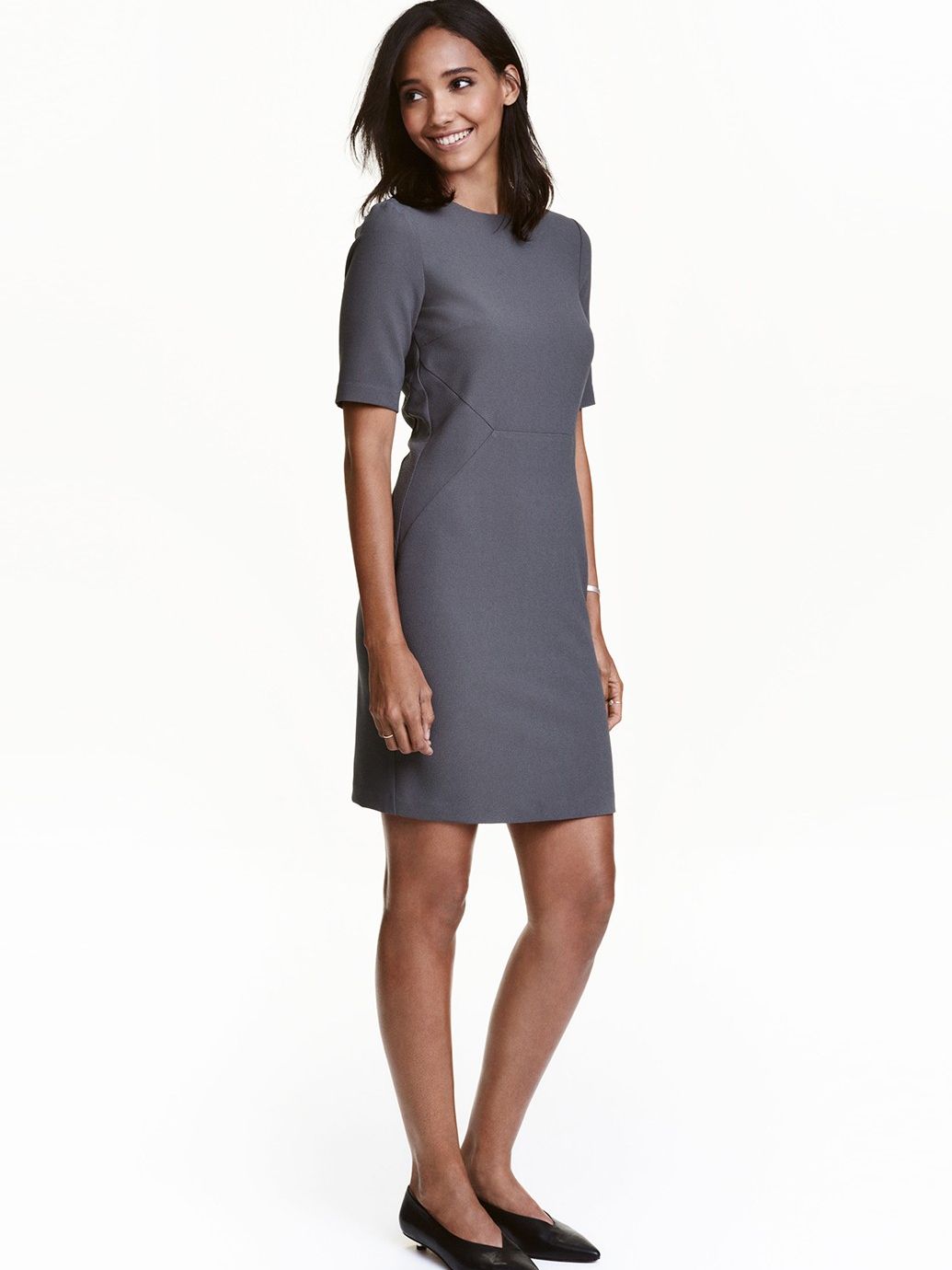 

Платье H&M 0429942  Серое, Платье H&M 0429942 38 Серое