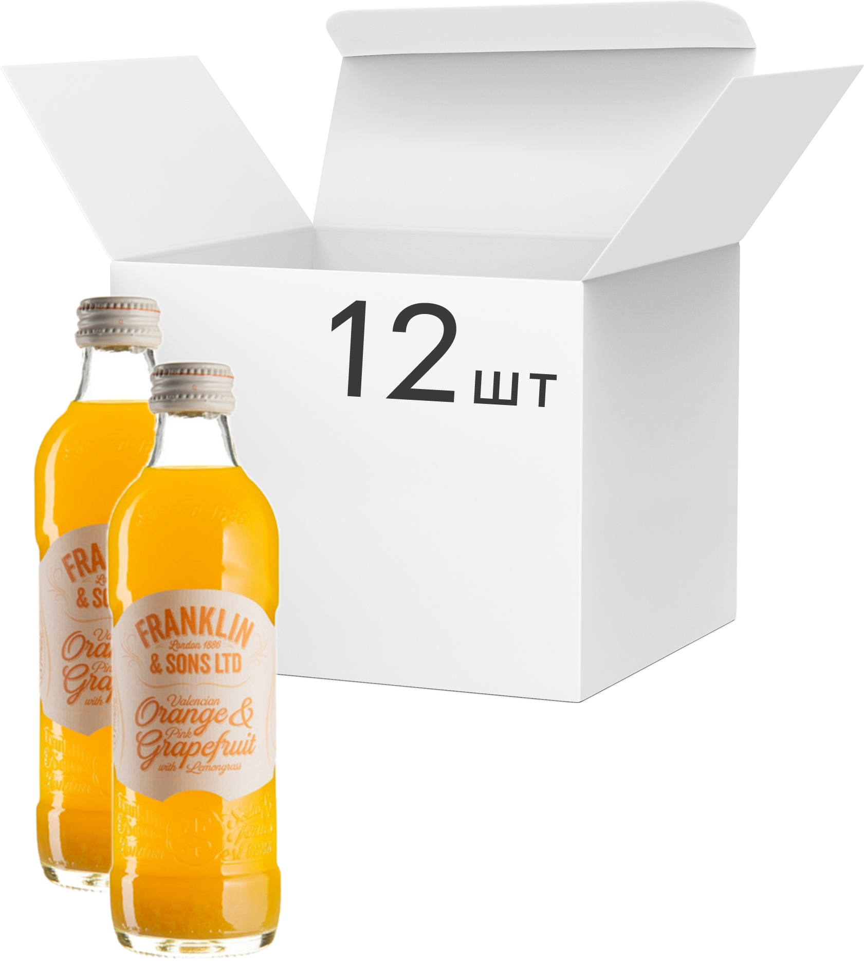 Акція на Упаковка напитка газированного Franklin & Sons Апельсин и Грейпфрут 0.275 л x 12 шт (5032678005792) від Rozetka UA
