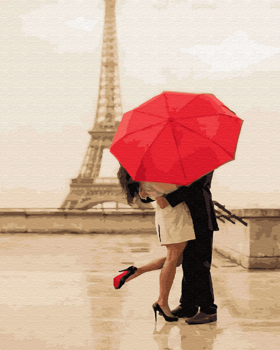 Пара с зонтом