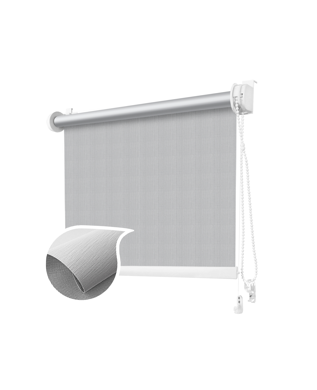 

Ролета тканевая ROLLOTEX Screen Reflect Mini 51х150 см 03 White-Grey