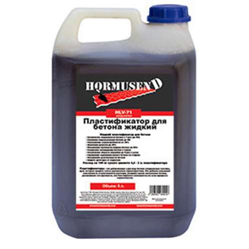 

Суперпластификатор жидкий для бетона Hormusend HLV-71 5 л