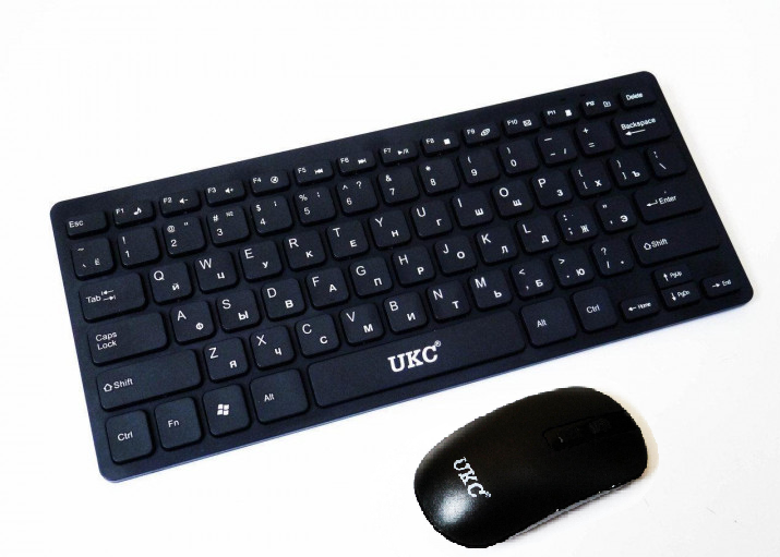 

Комплект клавиатура и мышь беспроводной UKC 4661 ААА Black