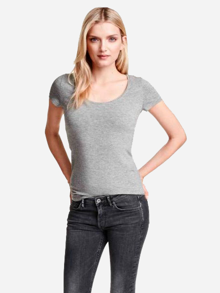 

Футболка H&M 060264984 М Светло-серая