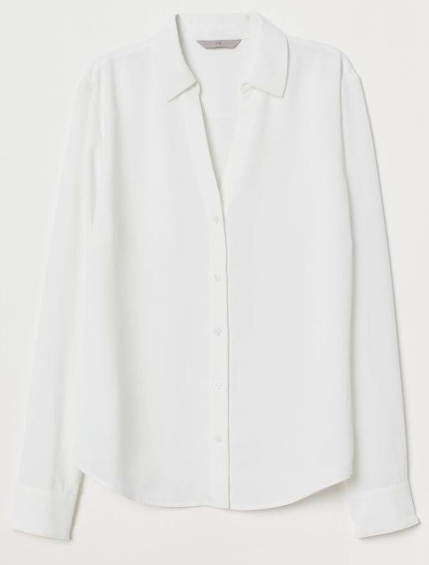 

Блузка H&M 060762846_white 38 Молочная
