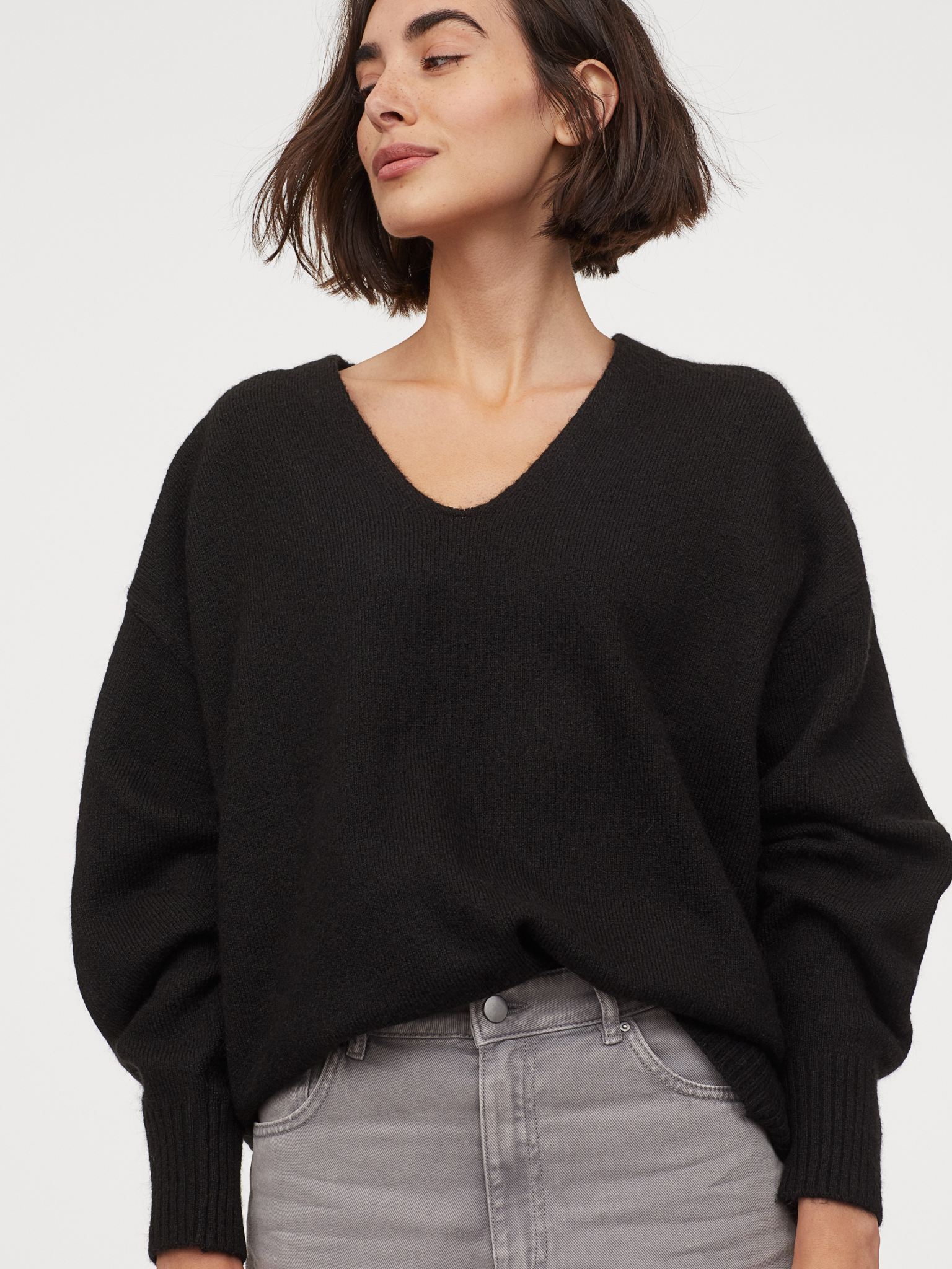 

Пуловер H&M 060863646 M Черный
